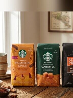 Starbucks Caramel Ground Coffee - Dark Green